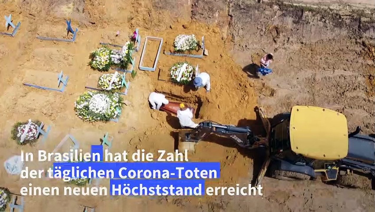 Rekordzahl von Corona-Toten in Brasilien
