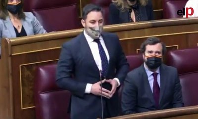 Santiago Abascal, a Sánchez: "Sus pactos han provocado 100.000 muertos"