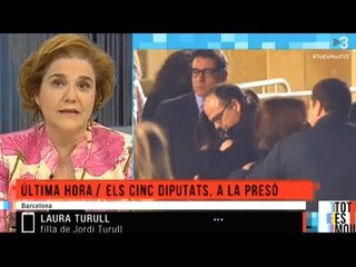 La hija de Turull cuenta cómo ha vivido el encarcelamiento de su padre