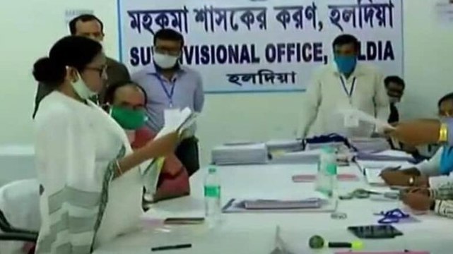 Watch: Mamata Banerjee greeted with 'Khela Hobe' chants as she walks through Nandigram