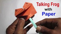Funny Talking Frog with Paper | Fun Paper Crafts to do When Your Bored | How to Make a Talking Frog Out of Paper
