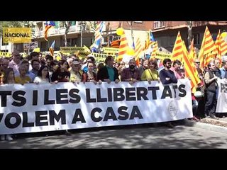 Capçalera de la Manifestació del 15-A