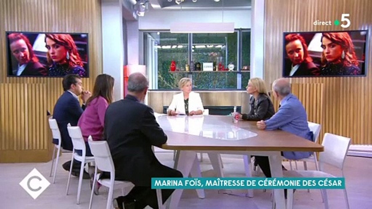 Marina Foïs explique qu'Adèle Haenel ne sera pas présente lors de la prochaine cérémonie des César, sur le plateau de "C à vous" mardi.