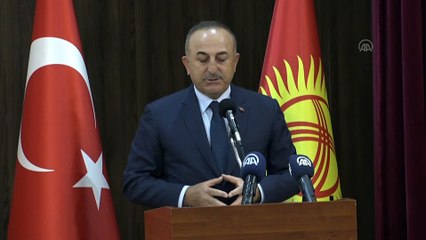BİŞKEK - Dışişleri Bakanı Çavuşoğlu, Kırgızistan'da Antalya Diplomasi Forumu etkinliğine katıldı