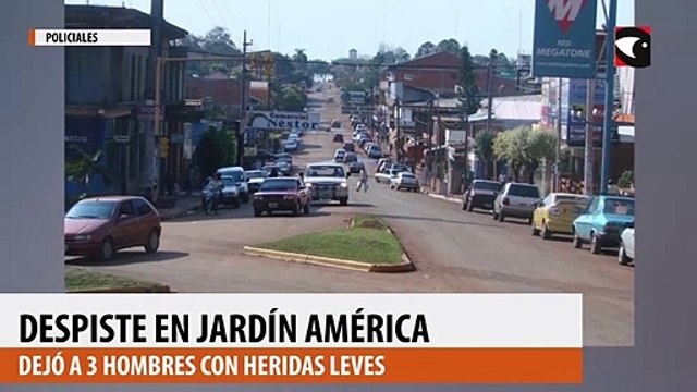 Despiste en Jardín América dejó a 3 hombres con heridas leves