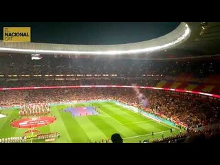 El himno de España en la final de Copa alcanza los 100 decibelios