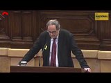 Intervenció de Quim Torra al Ple del Parlament (01-03)