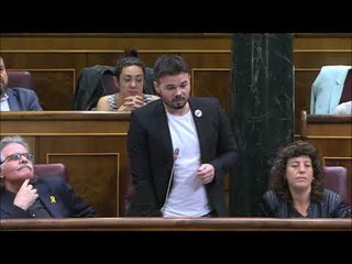 Rufián: "Sacar a los ladrones y carceleros no es una opción, es una obligación"