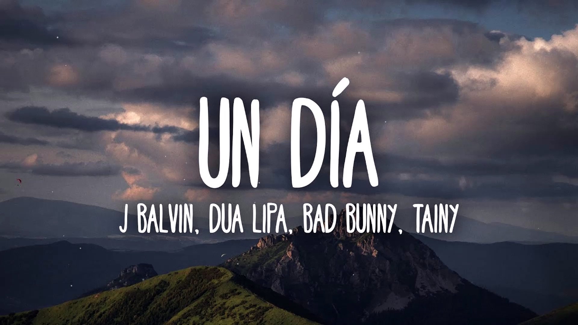 ⁣J. Balvin, Dua Lipa, Bad Bunny, Tainy  UN DIA