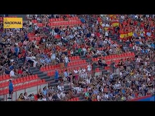 Així estaven les grades del Jocs Mediterranis