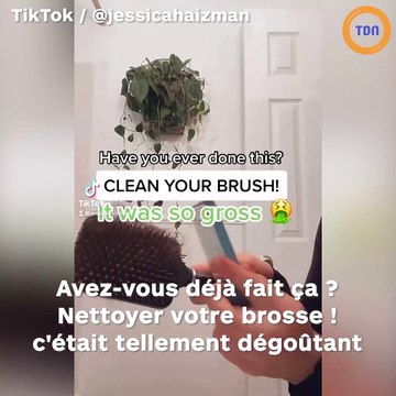 Hygiène : après cette vidéo, vous n’oublierez plus jamais de nettoyer votre brosse à cheveux…