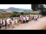 Foto de grup de familiars de presos i exiliats polítics