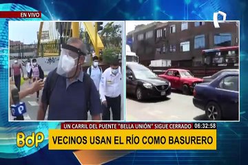 ¡Atención conductores! un carril del puente Bella Unión continúa cerrado