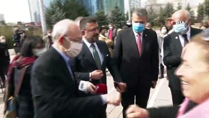 CHP lideri Kılıçdaroğlu emeklilerle buluştu