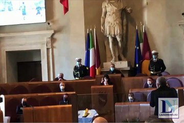 La cerimonia per la vincita della Scarpa d'Oro di Immobile