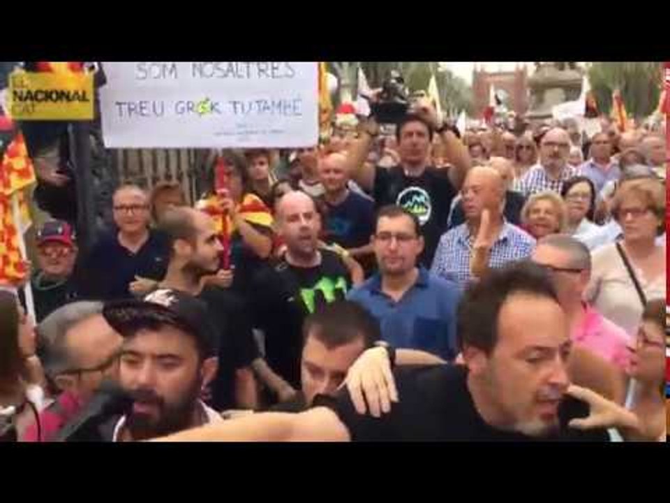 Unionistas agreden a un periodista de Telemadrid