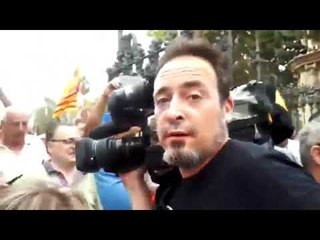 La mujer insiste en que el cámara de Telemadrid es de TV3