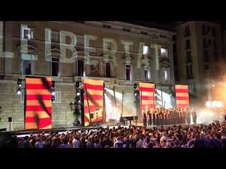 Final d'acte del 10-S a plaça Sant Jaume