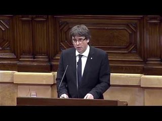Puigdemont declara la independència però en suspèn l’efecte