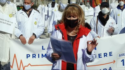 Madrid'de hasta ilk kabul doktorları süresiz greve başladı