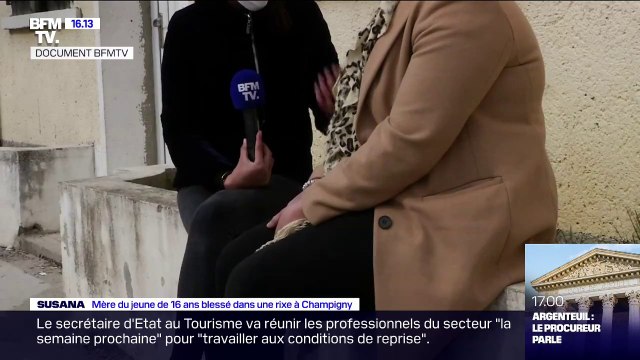 Je n'ai pas de mots, je ne sais pas ce qu'il se passe en ce moment : la mère d'un des deux blessés lors d'une rixe à Champigny témoigne