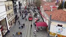 İstiklal Caddesi yoğunluk nedeniyle bir süre kapatıldı