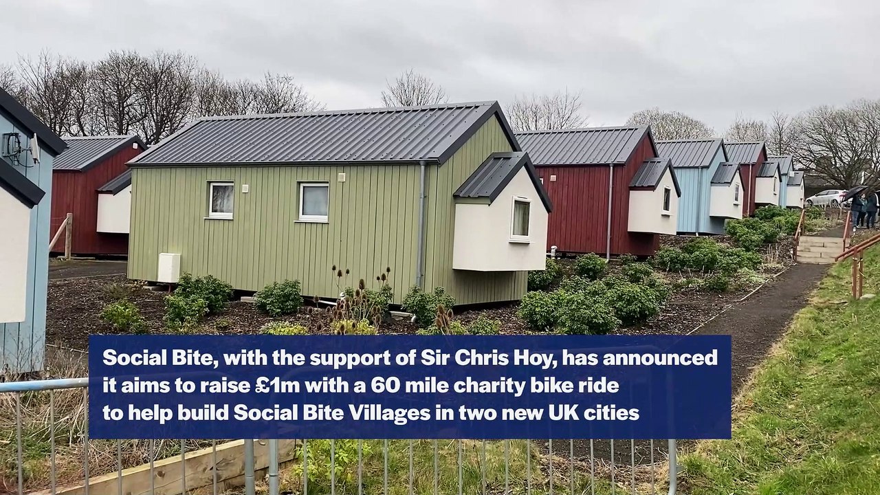 Chris Hoy and Social Bite launch charity bike ride for new homeless villages