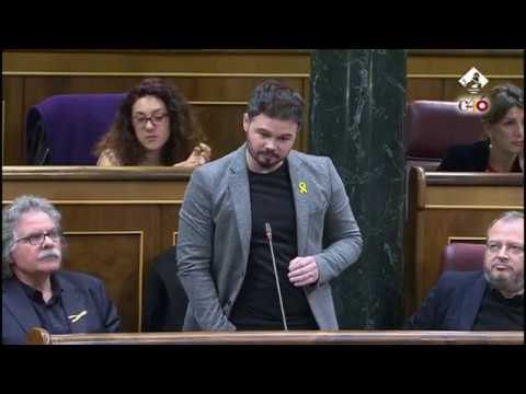 Intervención Rufián: Ana Pastor expulsa a Gabriel Rufián del Congreso
