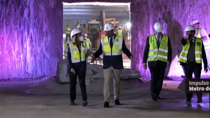 Moreno fija para agosto el final de las obras de excavación de los túneles del metro de Málaga