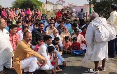 जैन संत का नगर में मंगल प्रवेश, समाजजनों की आगवानी