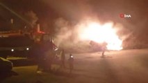 Son dakika haber: Otomobili alev alev yaktı ifadesi pes dedirtti: 