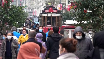İstiklal Caddesi’nde yoğunluk... Girişler kapatıldı