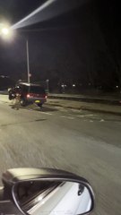 Driving By Crash on Concrete Divider