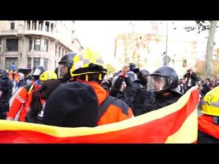 Tensió entre bombers i mossos