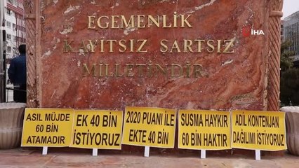 Atanamayan öğretmenler, atanma taleplerini anlattı