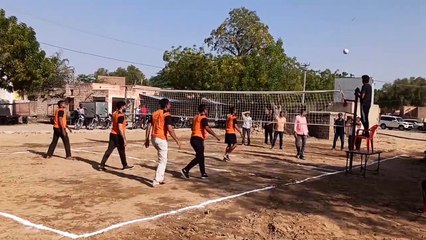 पत्रिका स्थापना दिवस को लेकर वॉलीबॉल मैच, महादेव क्लब विजेता