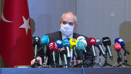 BAKÜ - TBMM Dışişleri Komisyonu üyeleri basın toplantısı düzenledi