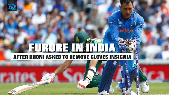Furore in India after Dhoni asked to remove gloves insignia