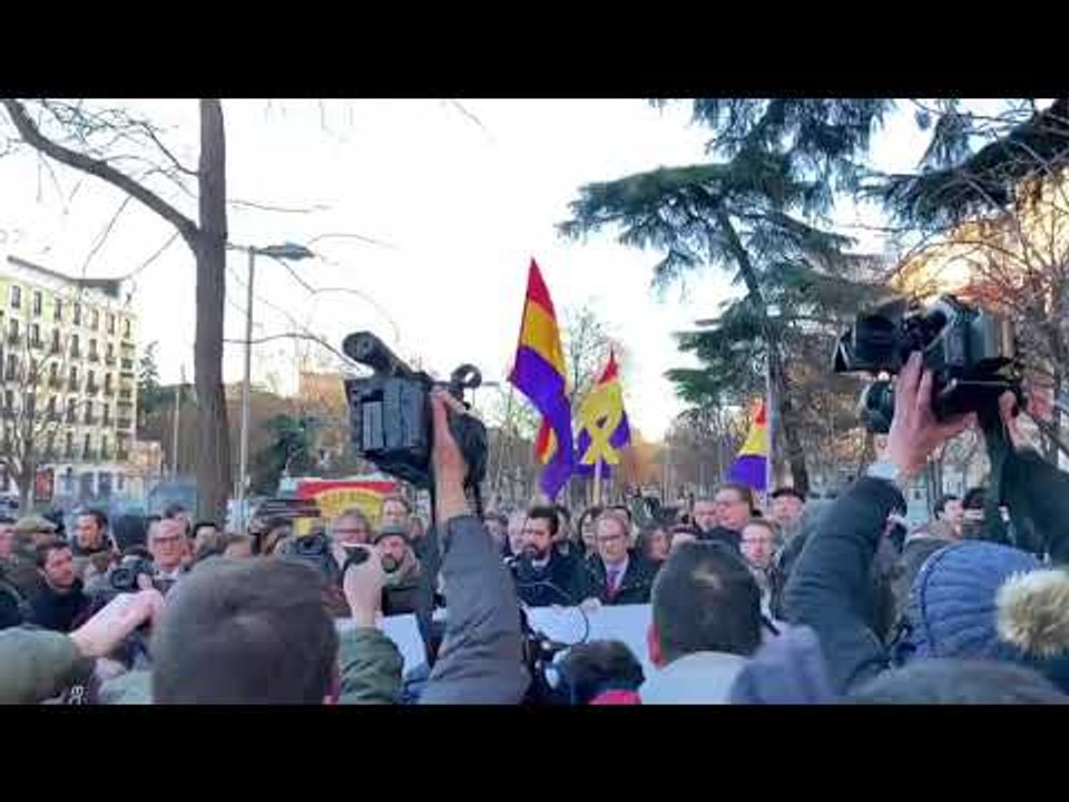 Un grup de neonazis es concentren davant el Suprem