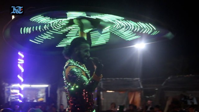A tanoura dancer who spins to the tunes of Dubai