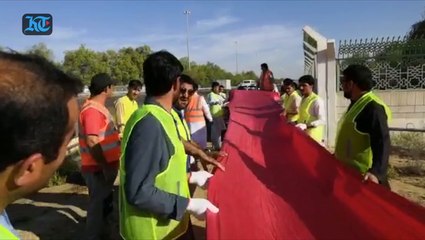 Pakistani expat builds giant UAE flag to mark UAE's 47th anniversary