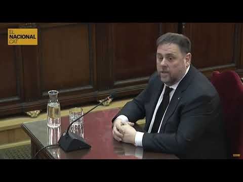 JUDICI PROCÉS | Oriol Junqueras: Es va cantar el Virolai, no crec que això sigui tumultuós