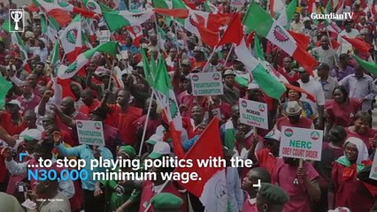 Public workers protest low minimum wage in Nigeria