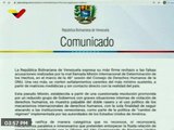 Venezuela rechaza informe de la pseudo Misión Internacional de Determinación de Hechos (+Comunicado)