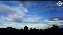 Céu nublado faz dia virar noite em Vitória