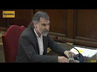 JUDICI PROCÉS | Jordi Cuixart: "Yo soy un preso político, no un político preso"