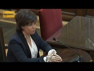 JUDICI PROCÉS | Sáenz de Santamaría: "El gobierno no puede disponer sobre la unidad de España"
