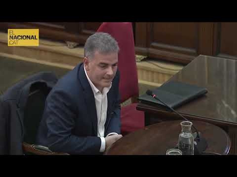 JUDICI PROCÉS | Planas, d'Unipost sobre l'escorcoll de la Guàrdia Civil: "Había gente cantando"