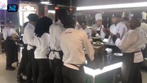 Chefs work with children to whip up healthy meals