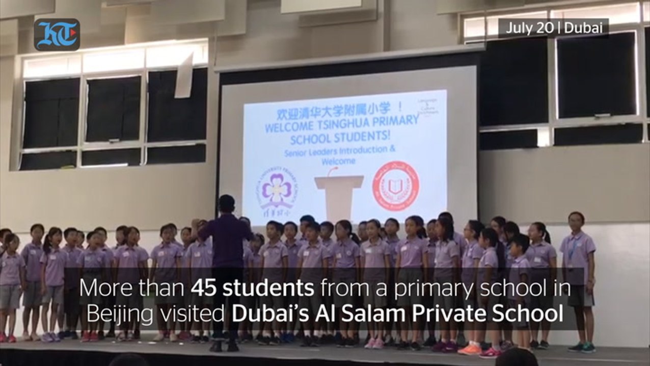 Chinese students impress Dubai students with their talent, discipline